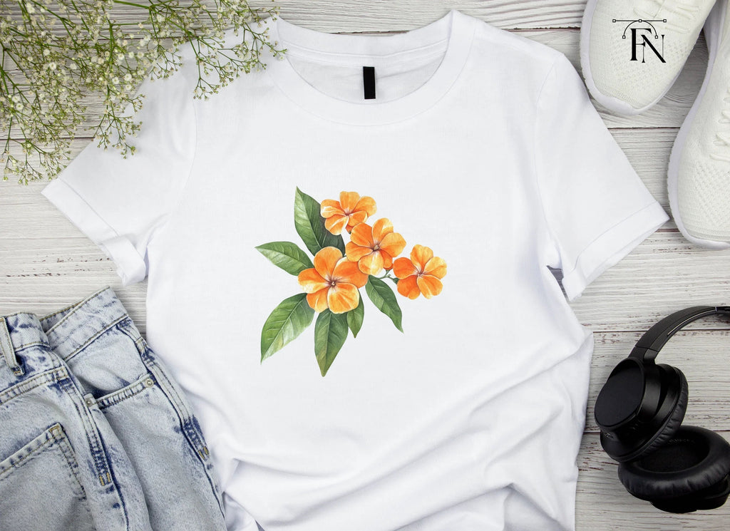 Orange Flower Clipart Bundle