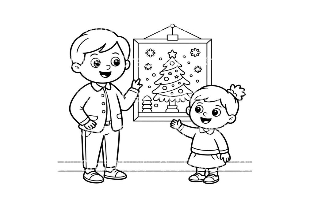 Family Christmas Joy Coloring Books