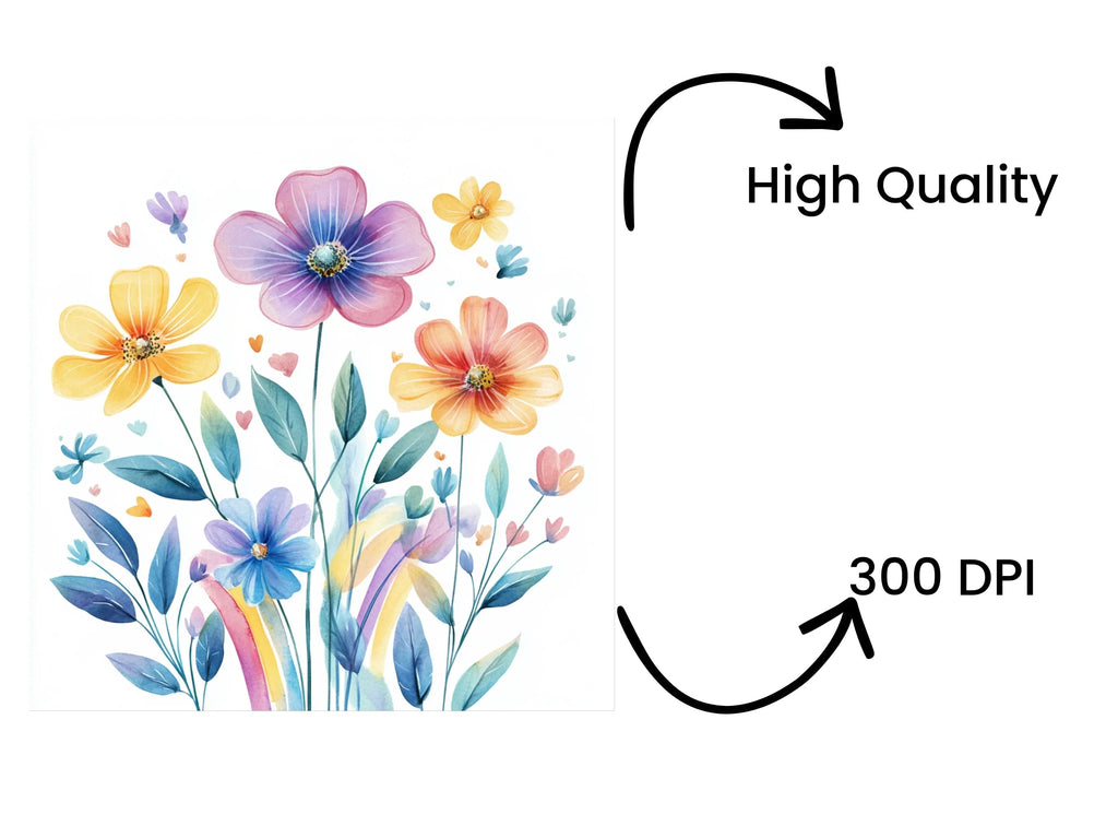 Soft Floral Bouquet Clipart Bundle