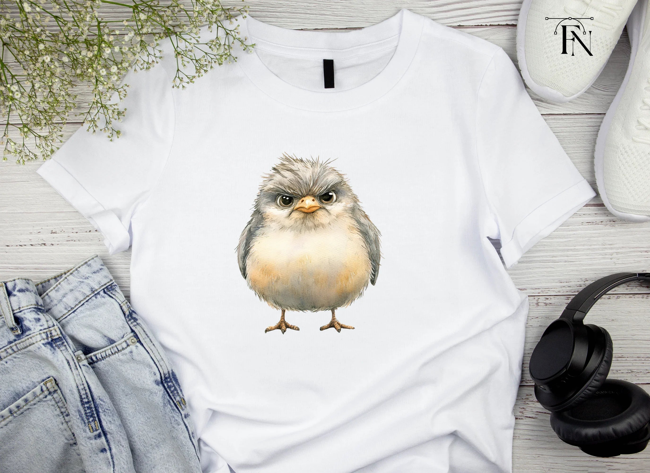 Furious Chick Illustration Clipart Bundle