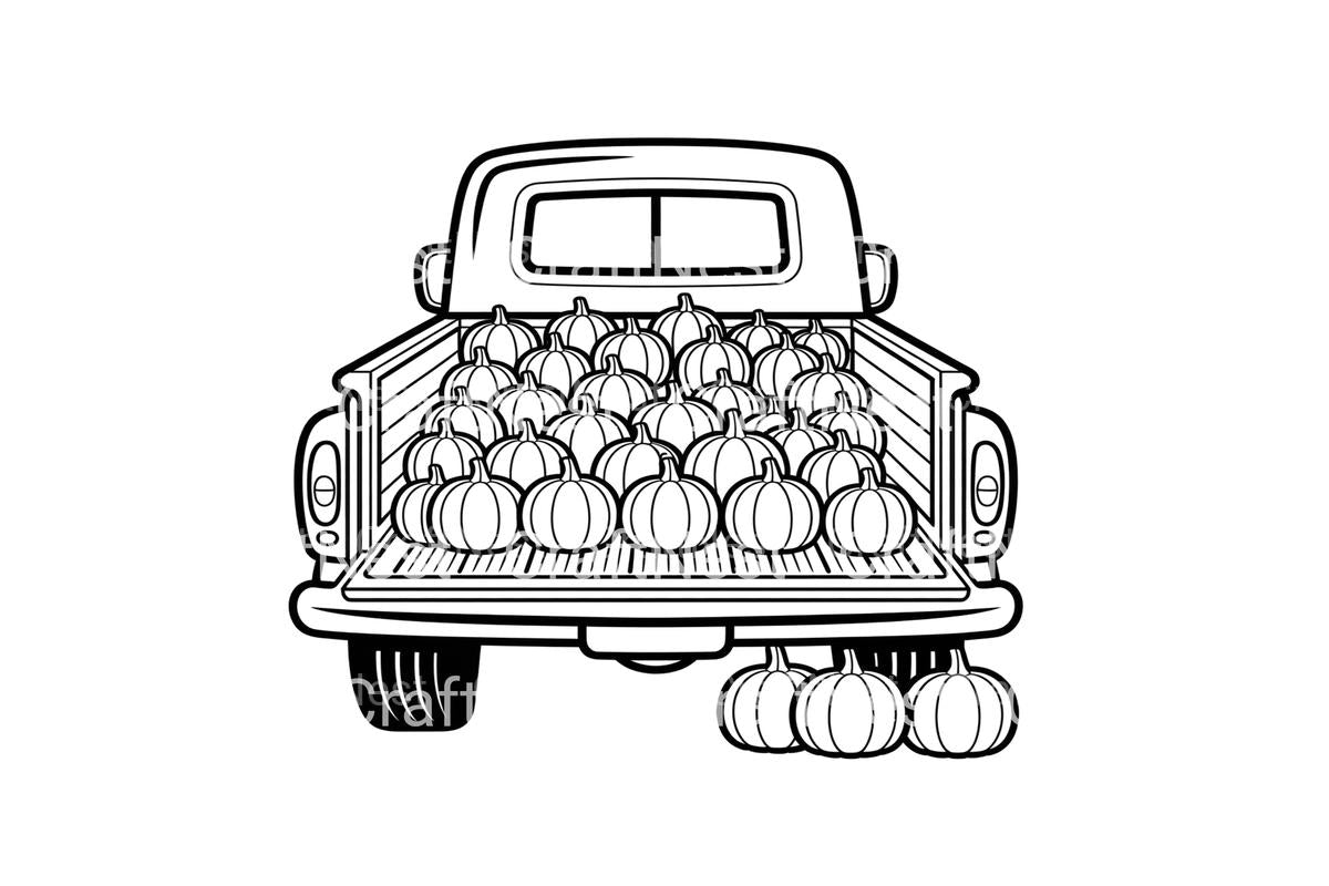 Fall Harvest Truck Coloring Books