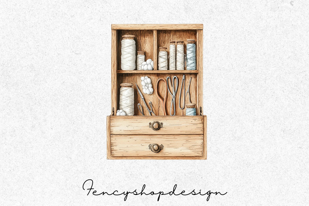 Craft Room Storage Clipart Bundle
