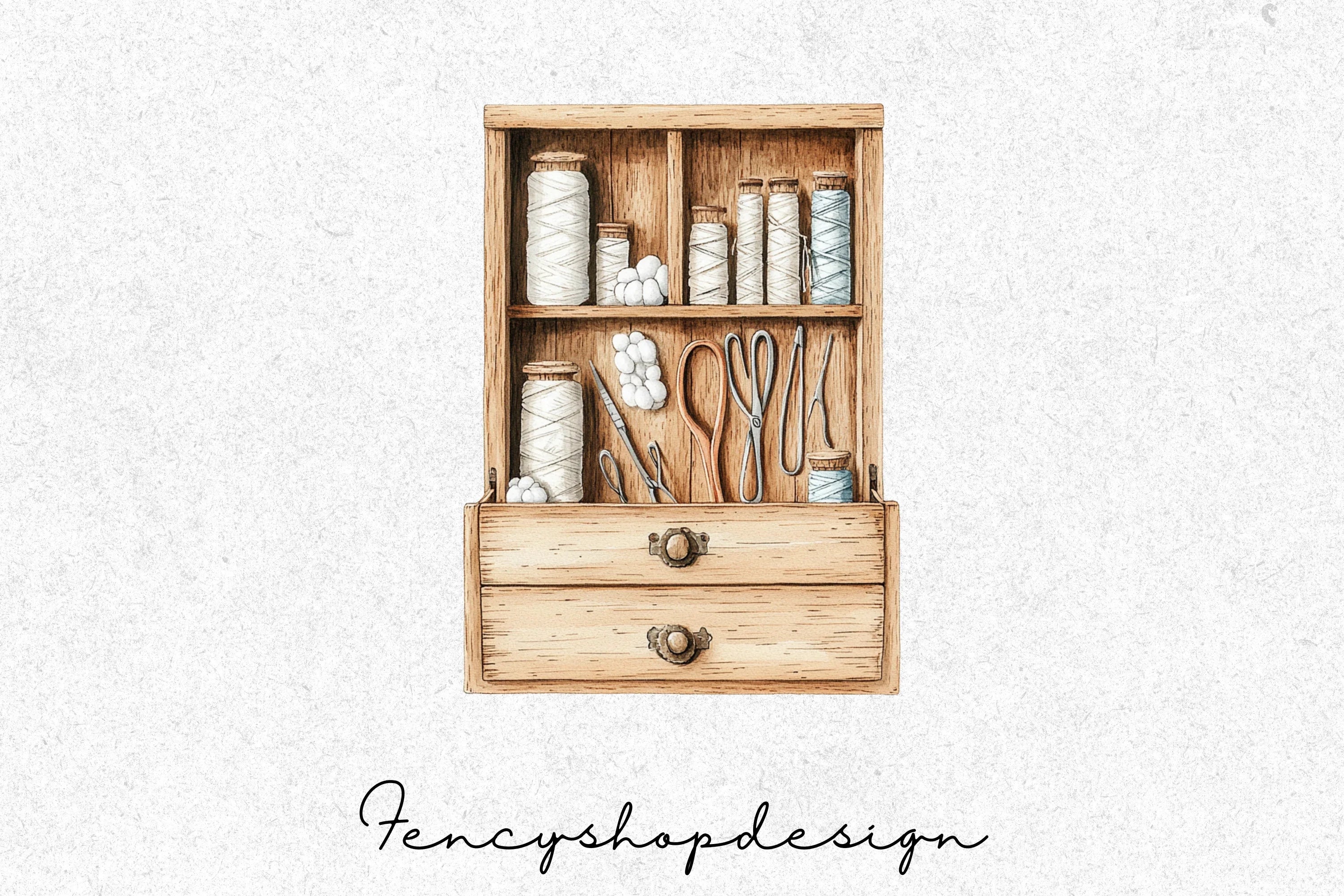 Craft Room Storage Clipart Bundle