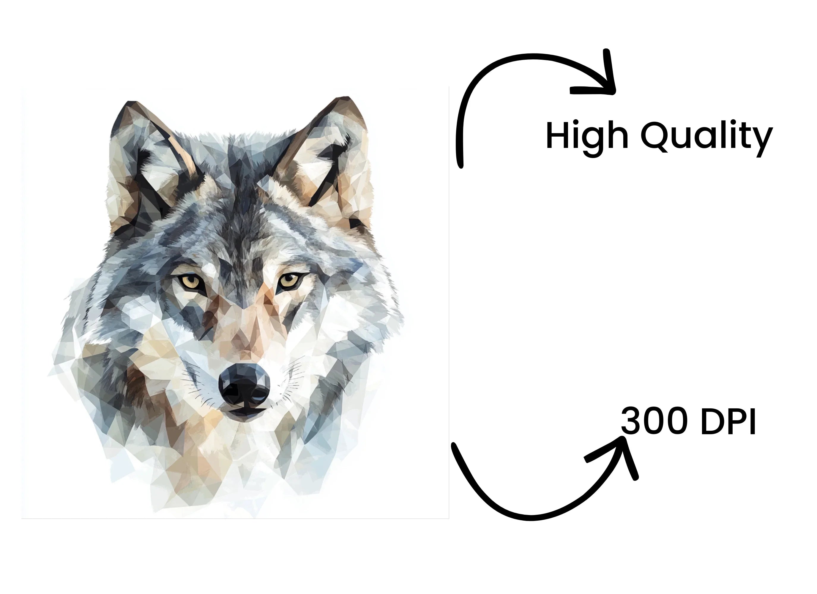 Wolf Head Clipart Bundle
