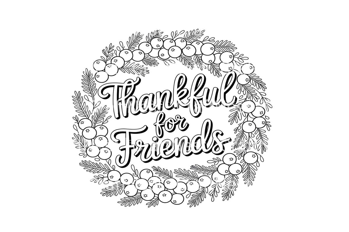 Autumn Joy Thankful Friends Coloring Books