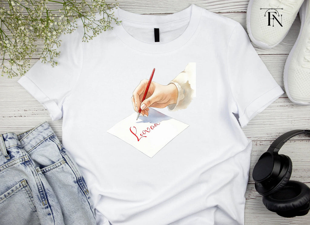 Hand Writing Love with Red Pen Clipart Bundle