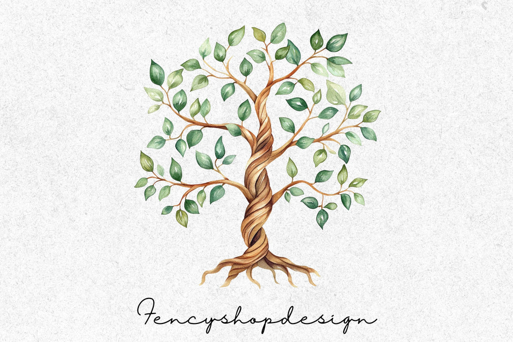 Tree Illustrations Clipart Bundle
