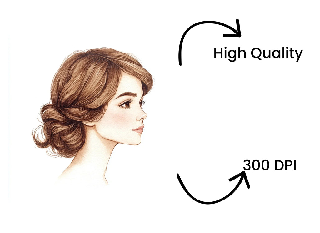 Vintage Hairstyles Clipart Bundle