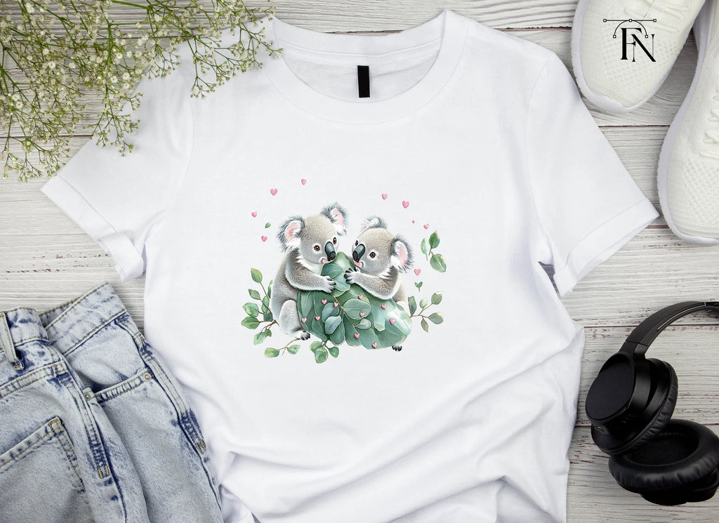 Cute Koala Couple Love Clipart Bundle