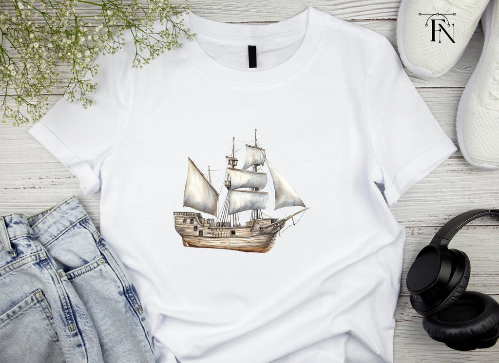 Vintage Sailing Ship Clipart Bundle