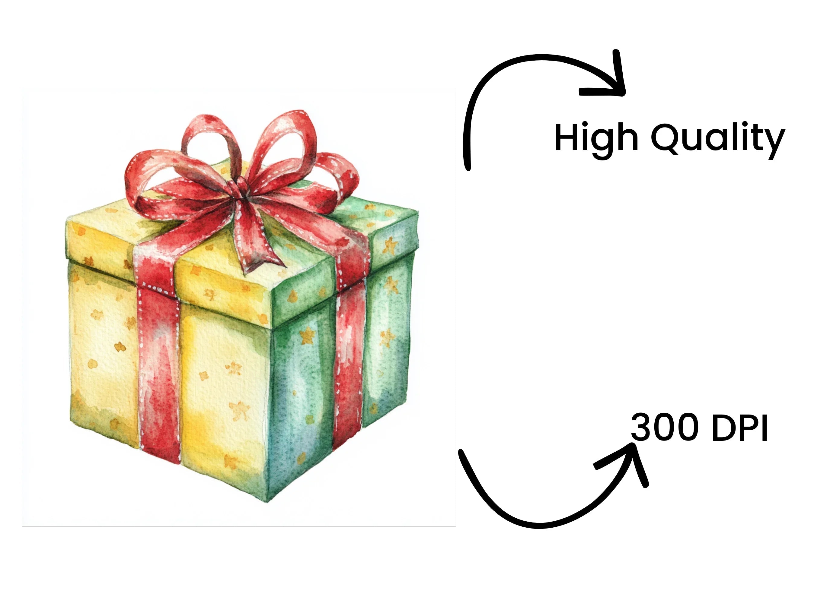 Christmas Gift Box Clipart Bundle