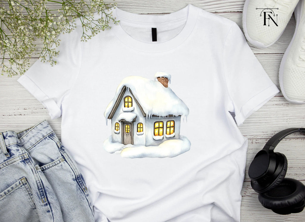 Winter Houses Clipart Bundle