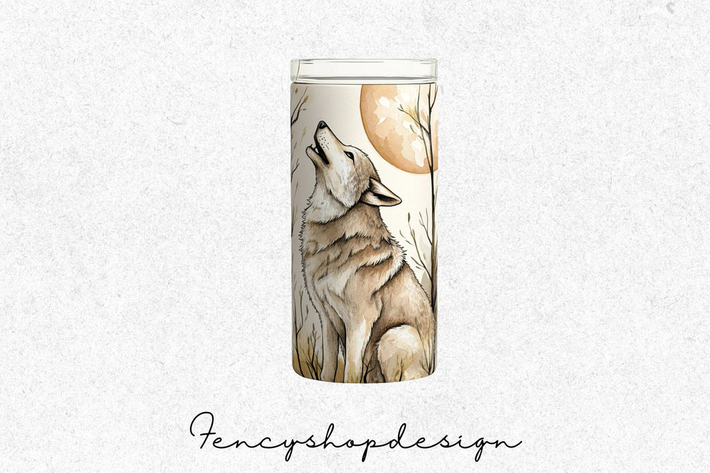 Wolf Tumbler Designs Clipart Bundle