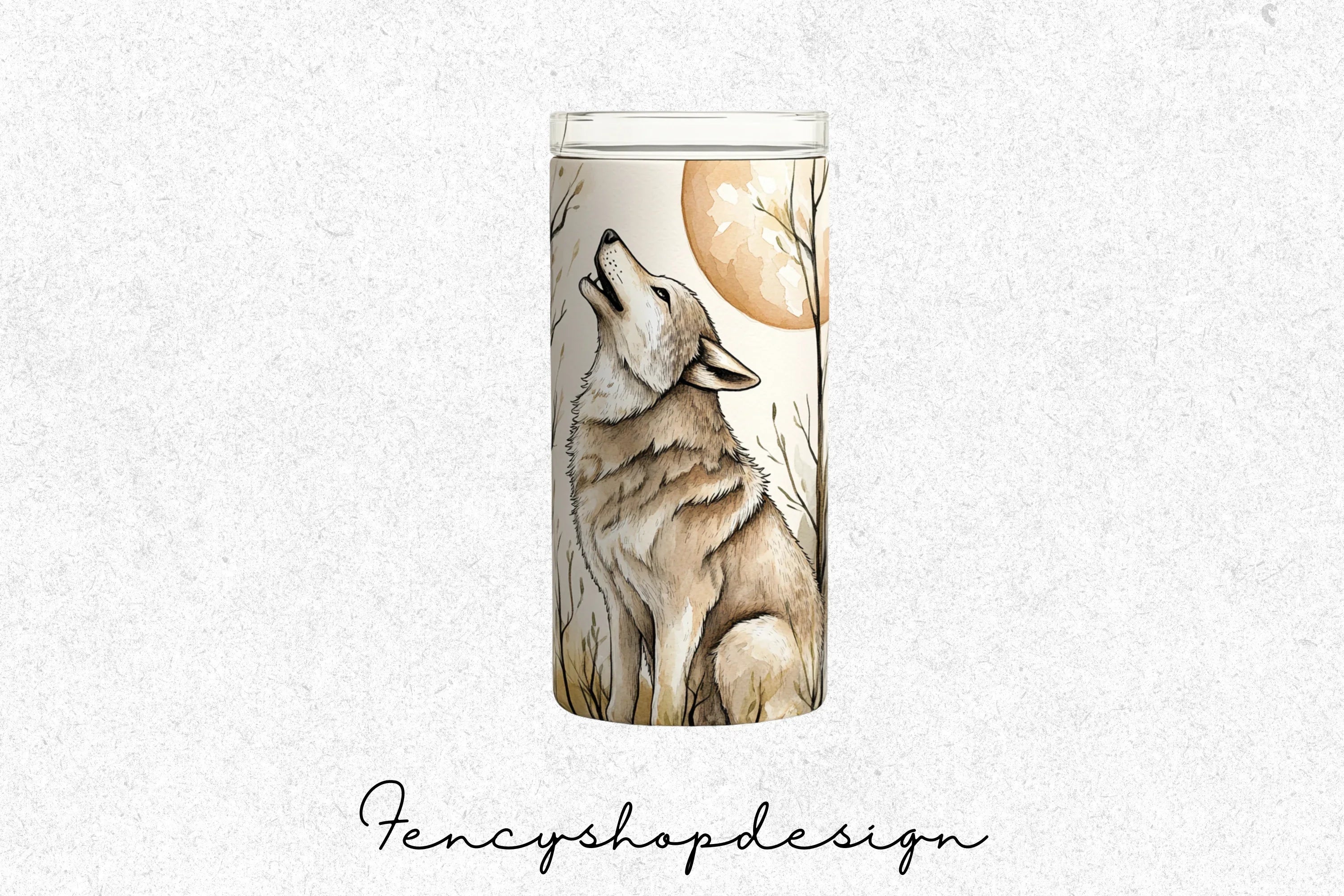 Wolf Tumbler Designs Clipart Bundle