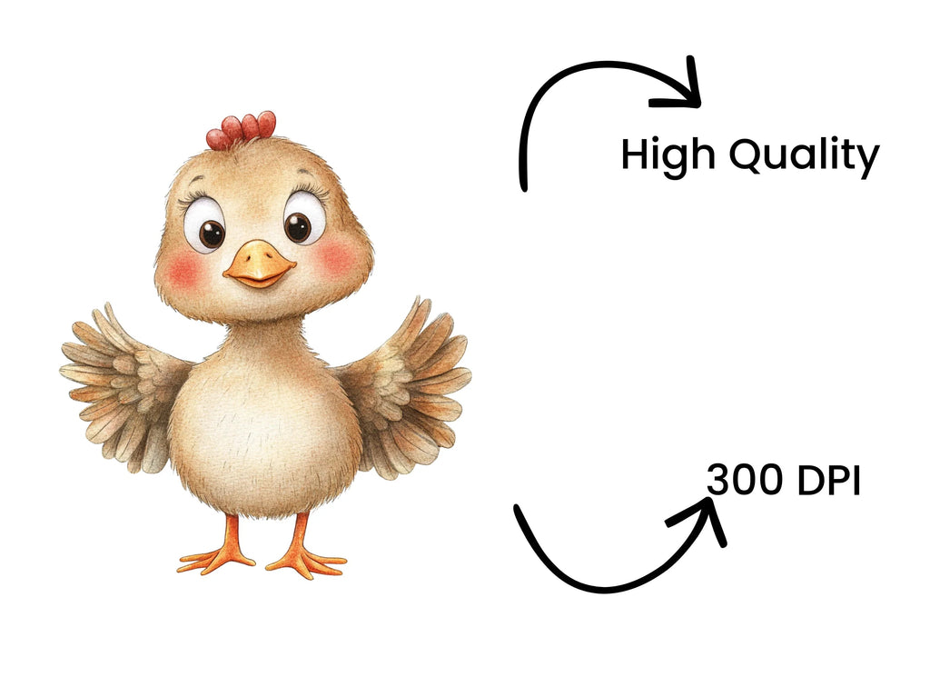 Charming Baby Chick Clipart Bundle