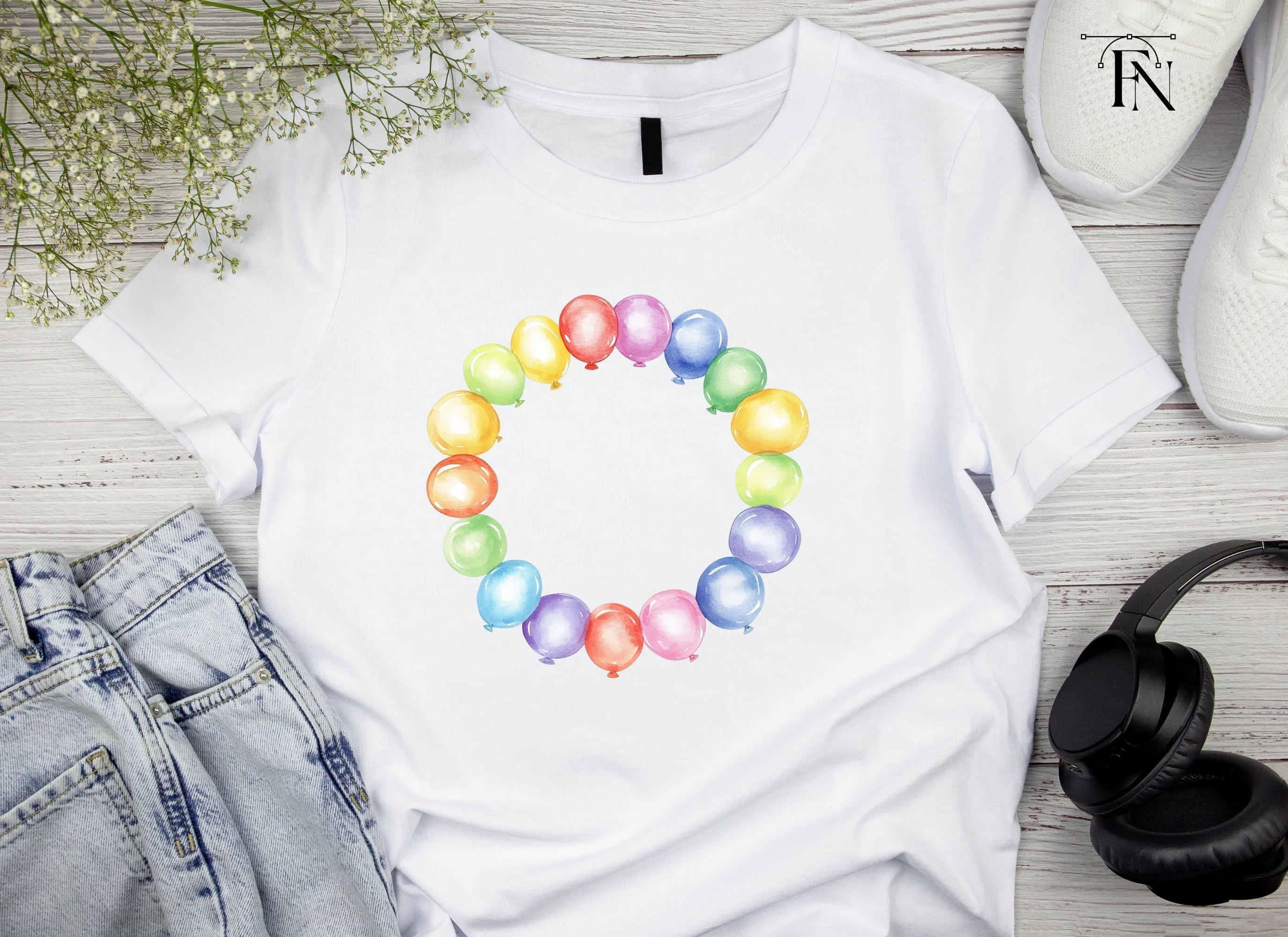 Balloon Frames Clipart Bundle
