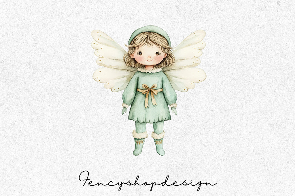 Cute Fairy Clipart Bundle