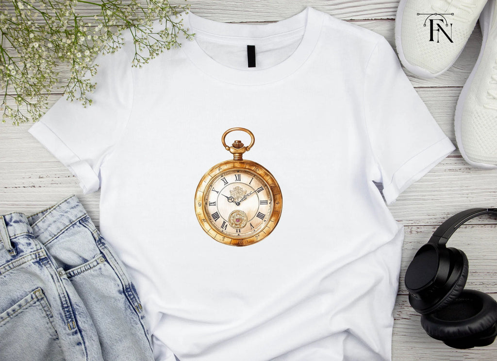Vintage Pocket Watch Clipart Bundle