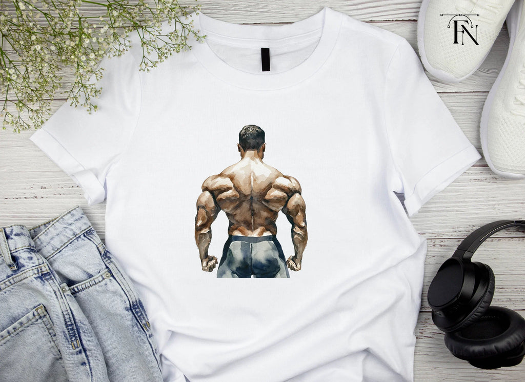 Bodybuilder Back Pose Clipart Bundle