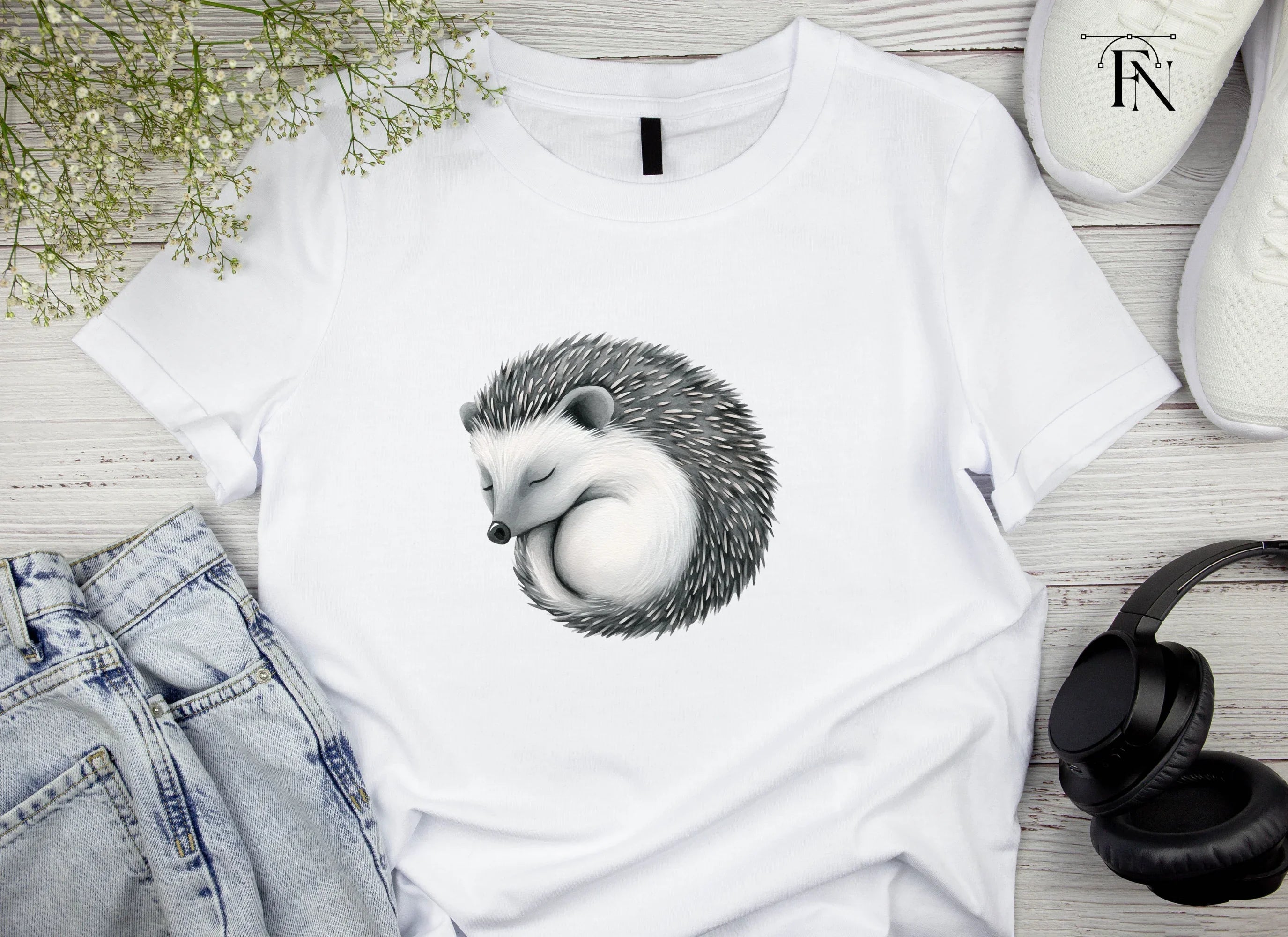 Cute Hedgehog Clipart Bundle