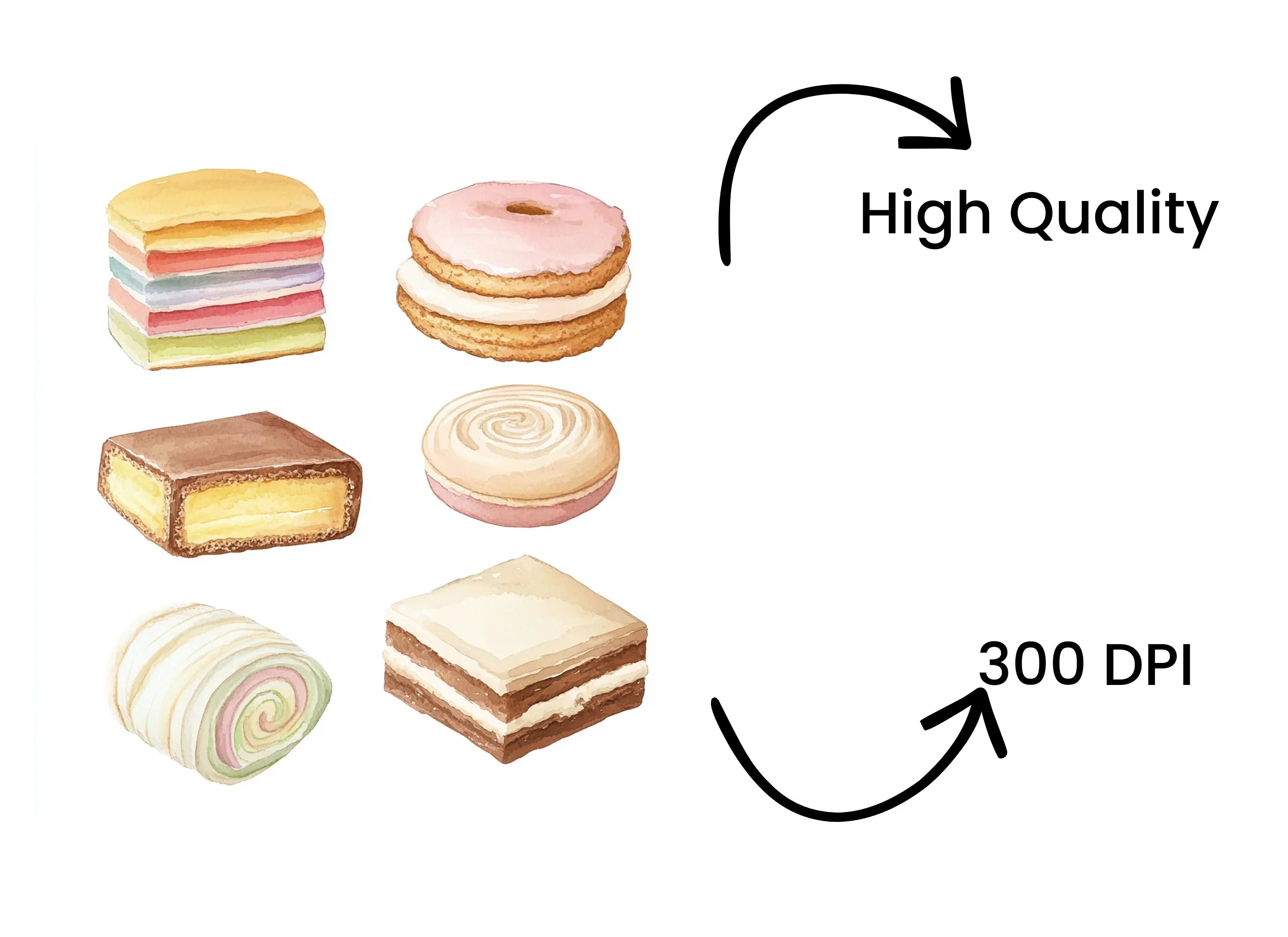 Dessert Clipart Bundle