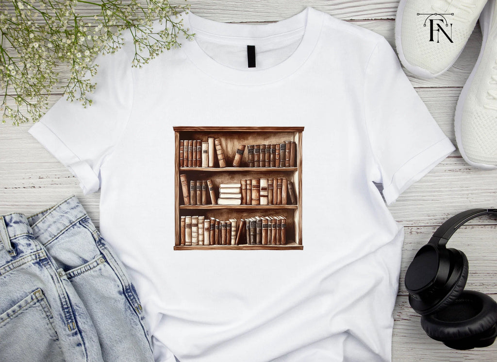 Vintage Bookshelf Clipart Bundle