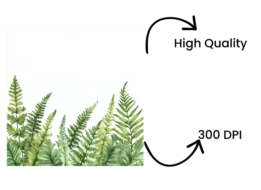 Fern Border Clipart Bundle