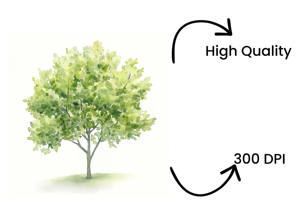 Lush Green Tree Clipart Bundle