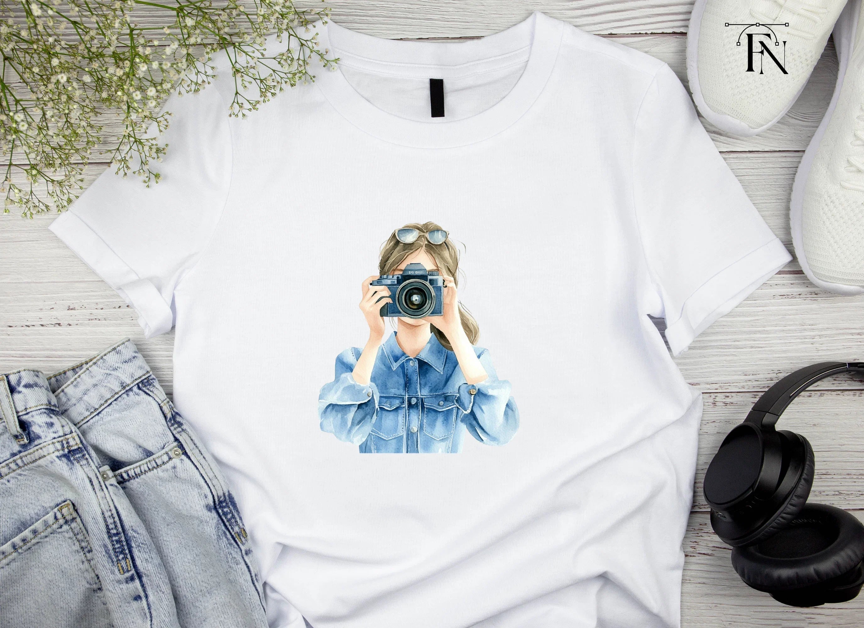 Girl Photographer Clipart Bundle