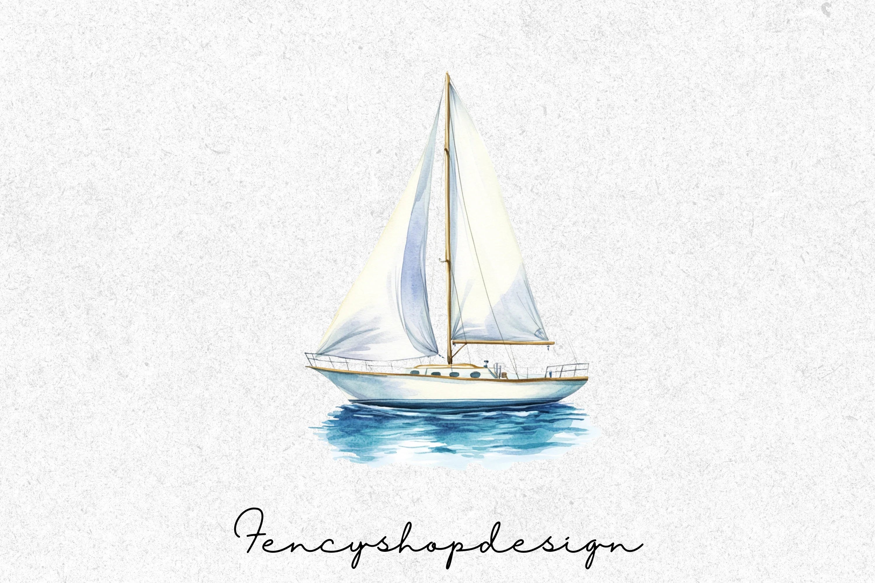 Sailboat Nautical Clipart Bundle