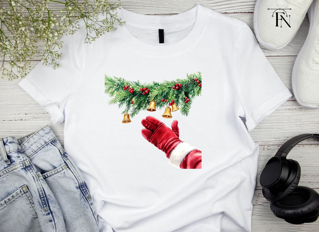 Christmas Garland Santa Hands Clipart Bundle