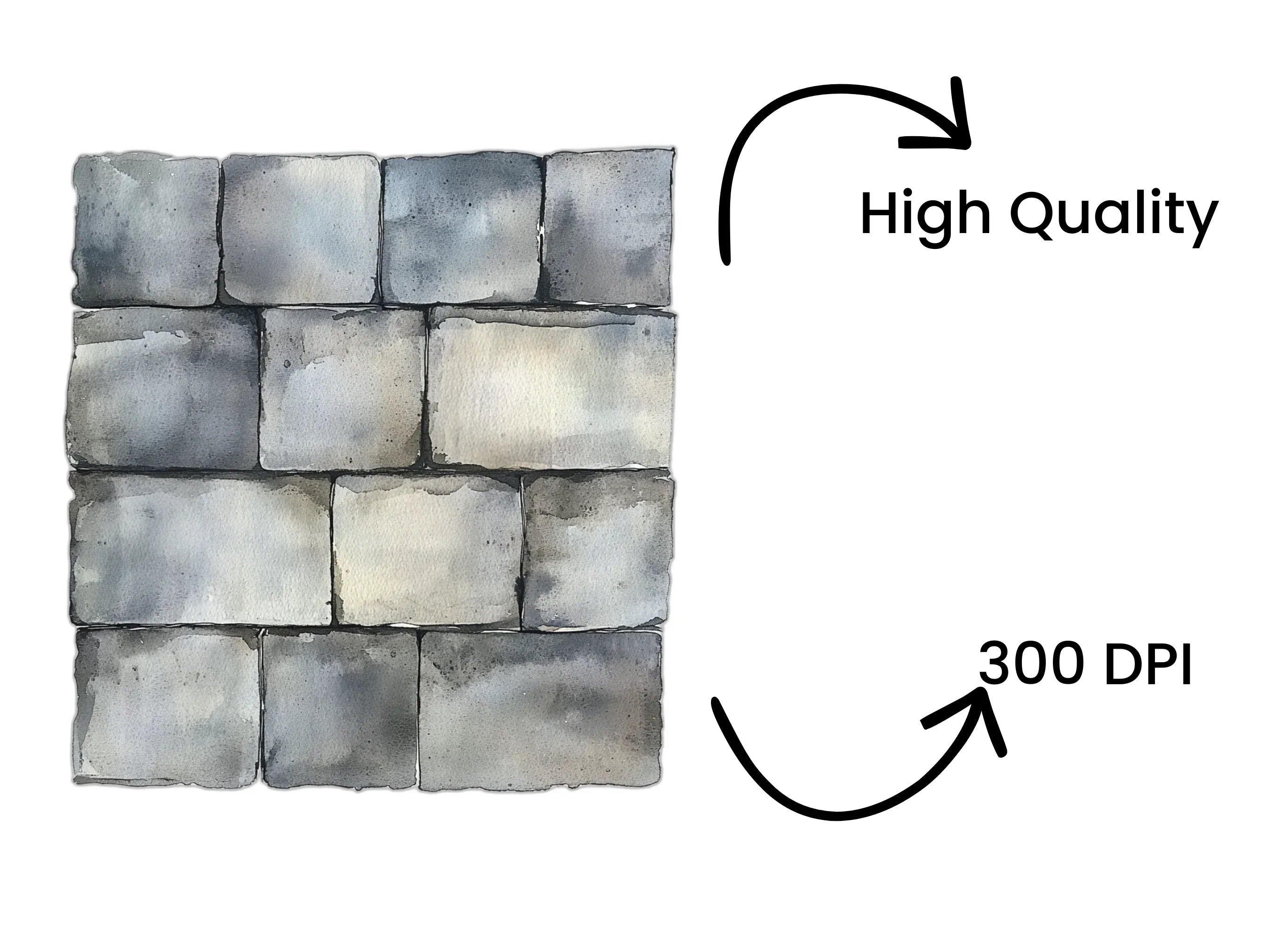 Grey Brick Wall Clipart Bundle