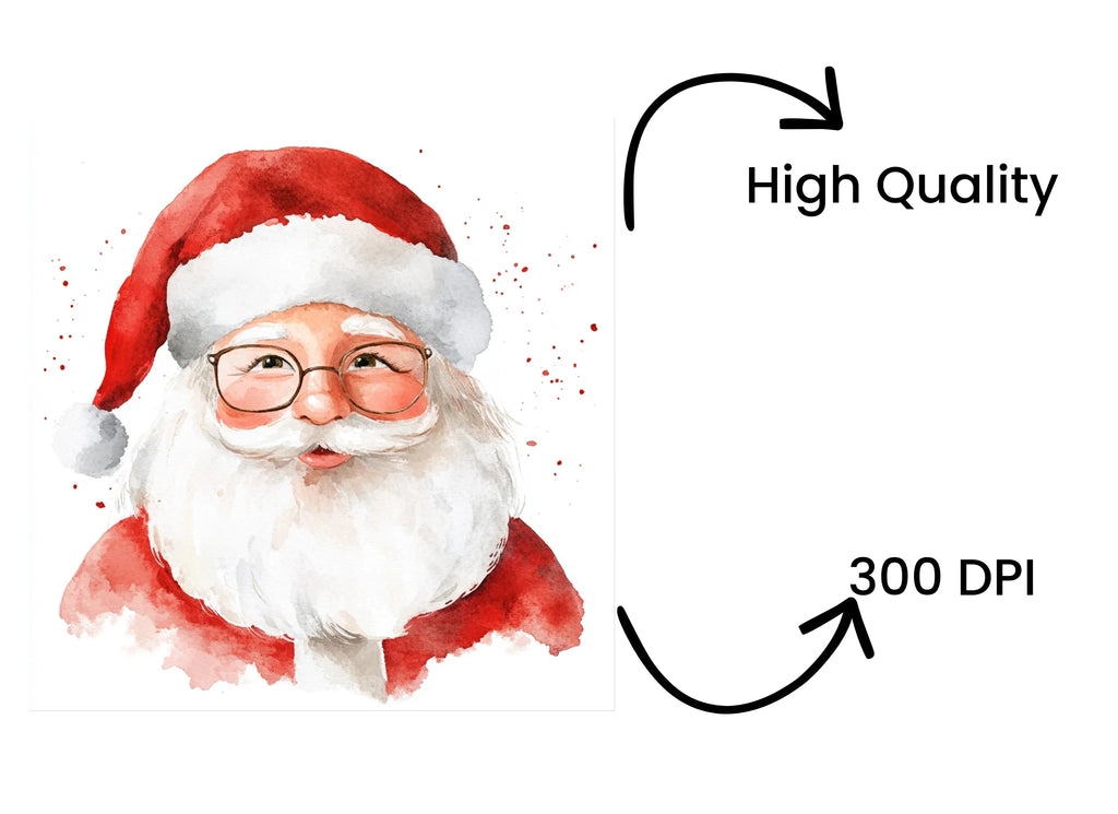 Cute Santa Claus Illustrations Clipart Bundle