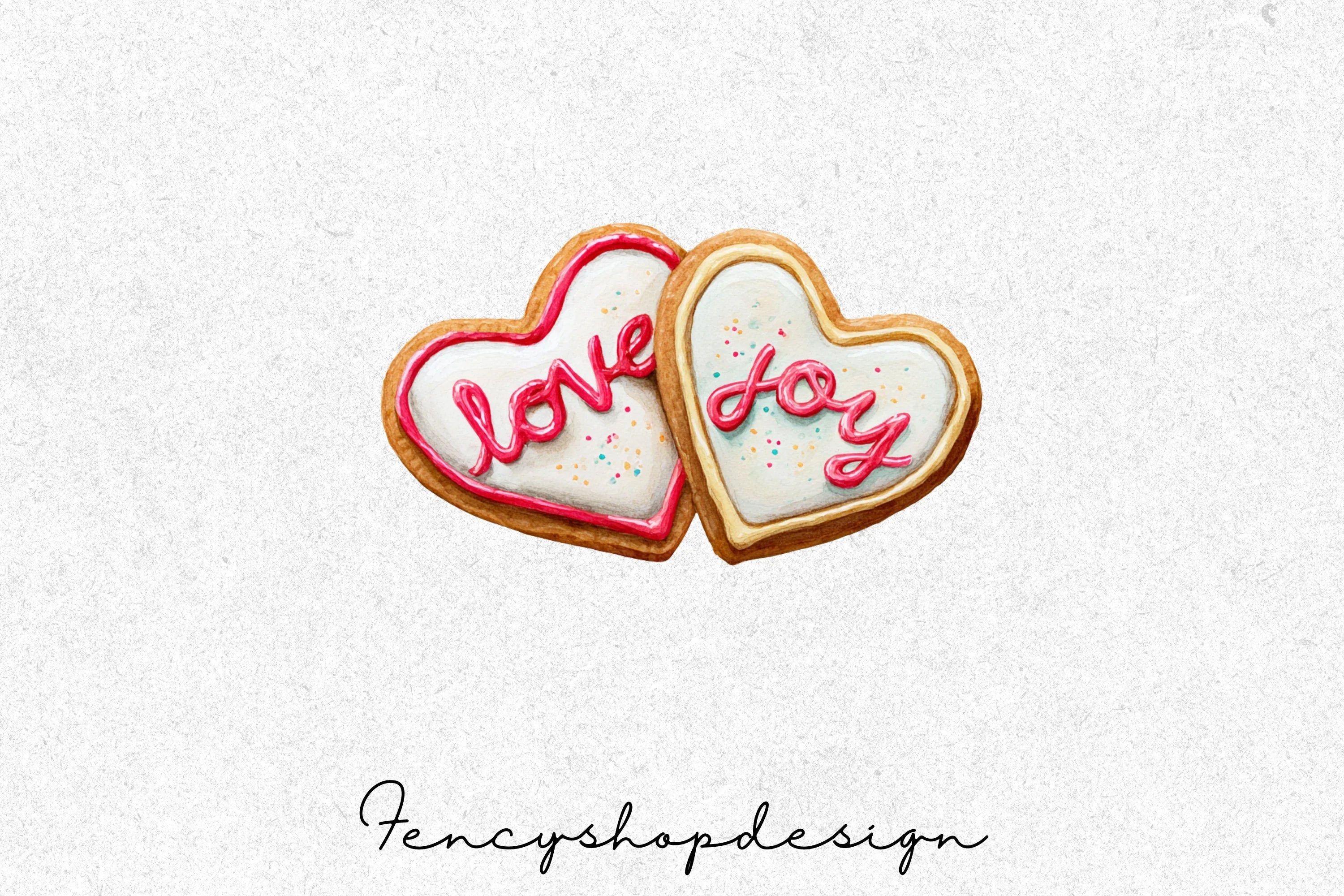 Heart Cookies Clipart Bundle