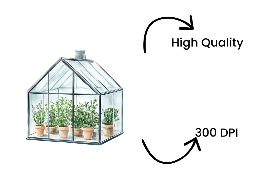 Greenhouses Clipart Bundle