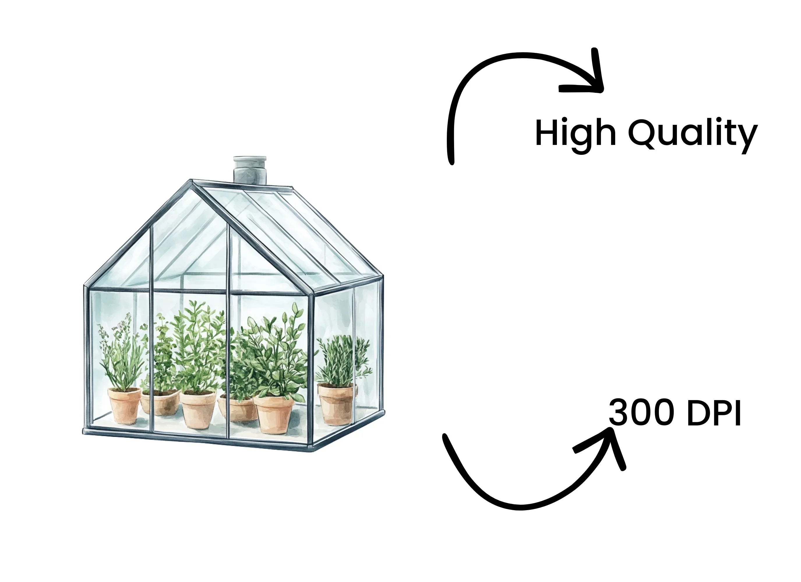 Greenhouses Clipart Bundle