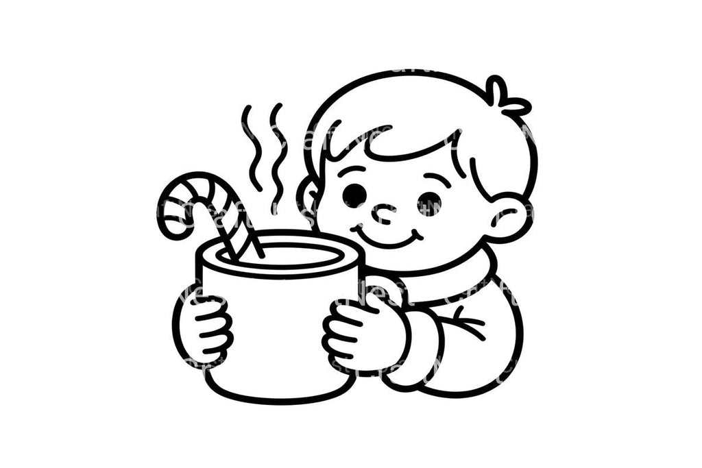 Cozy Winter Kids Hot Chocolate Coloring Books