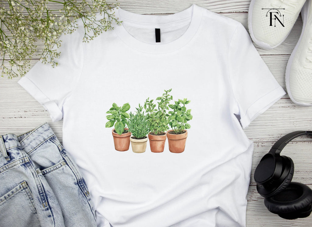 Potted Herb Garden Clipart Bundle