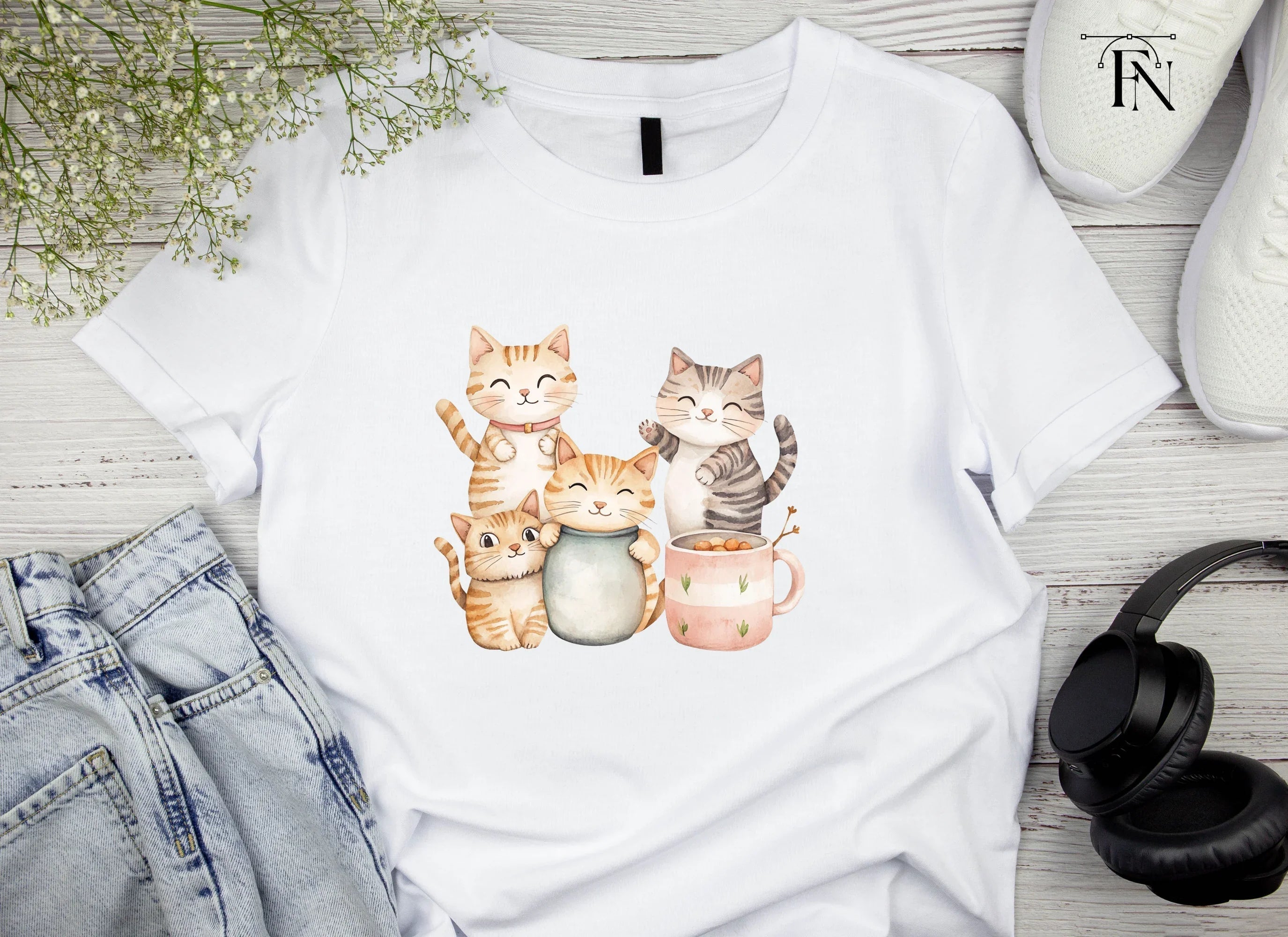 Cute Cat Clipart Bundle