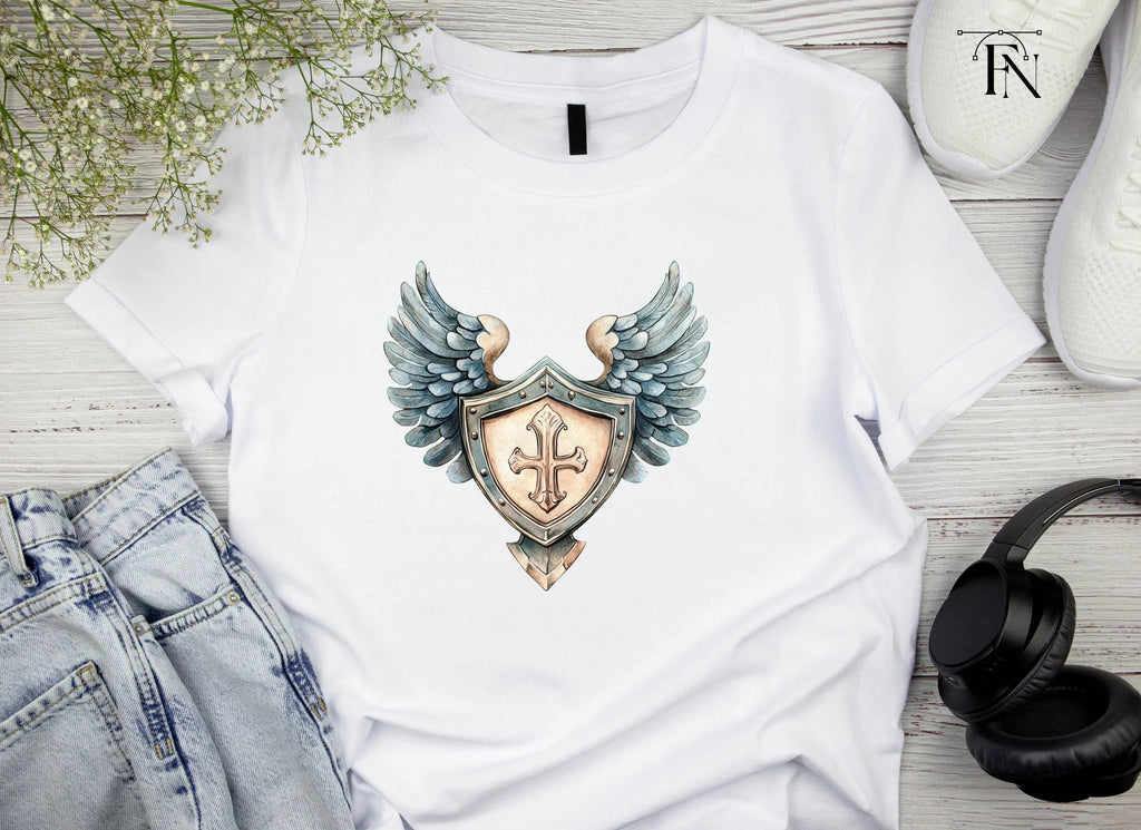 Winged Shield Cross Clipart Bundle