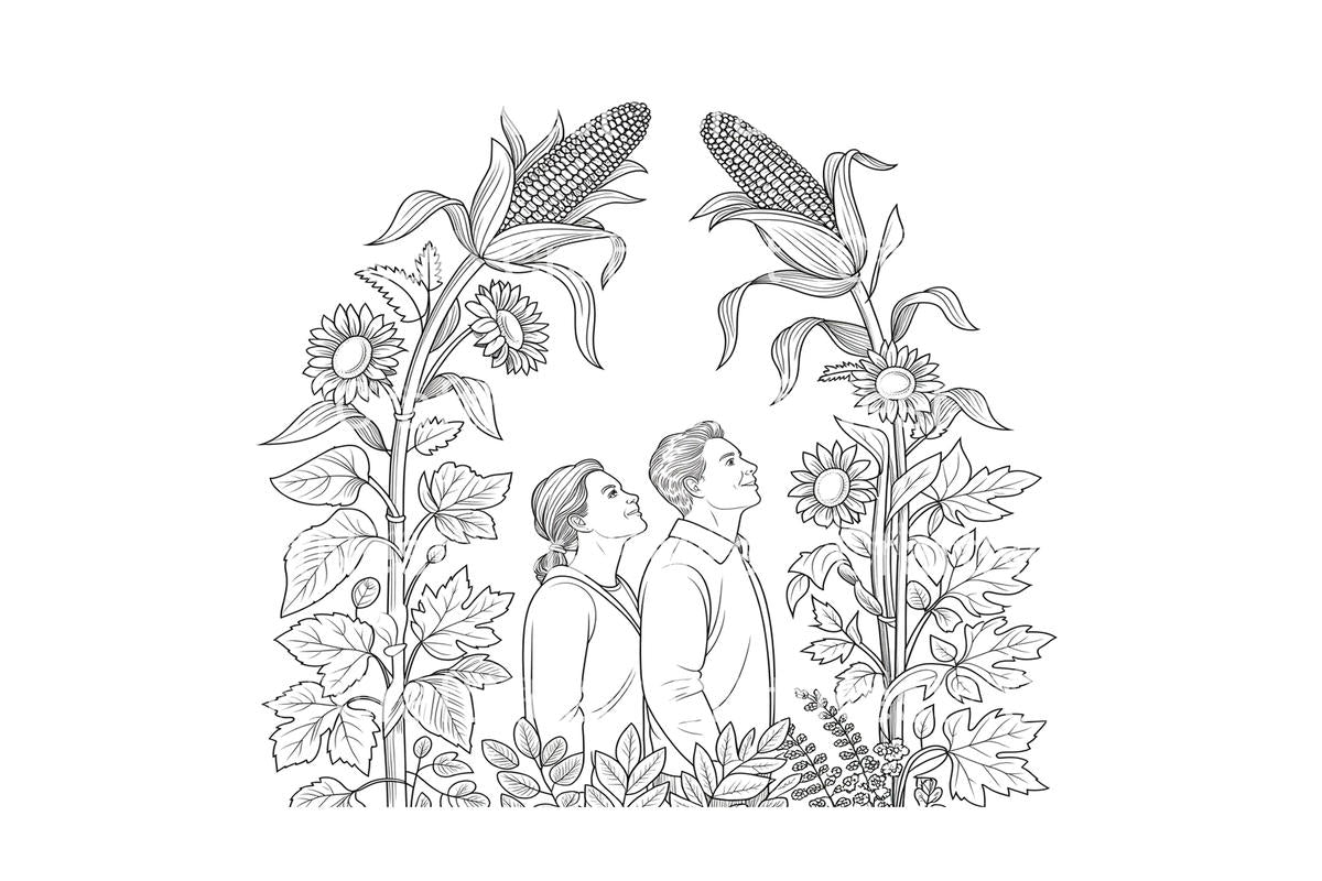 Autumn Harvest Field Coloring Books