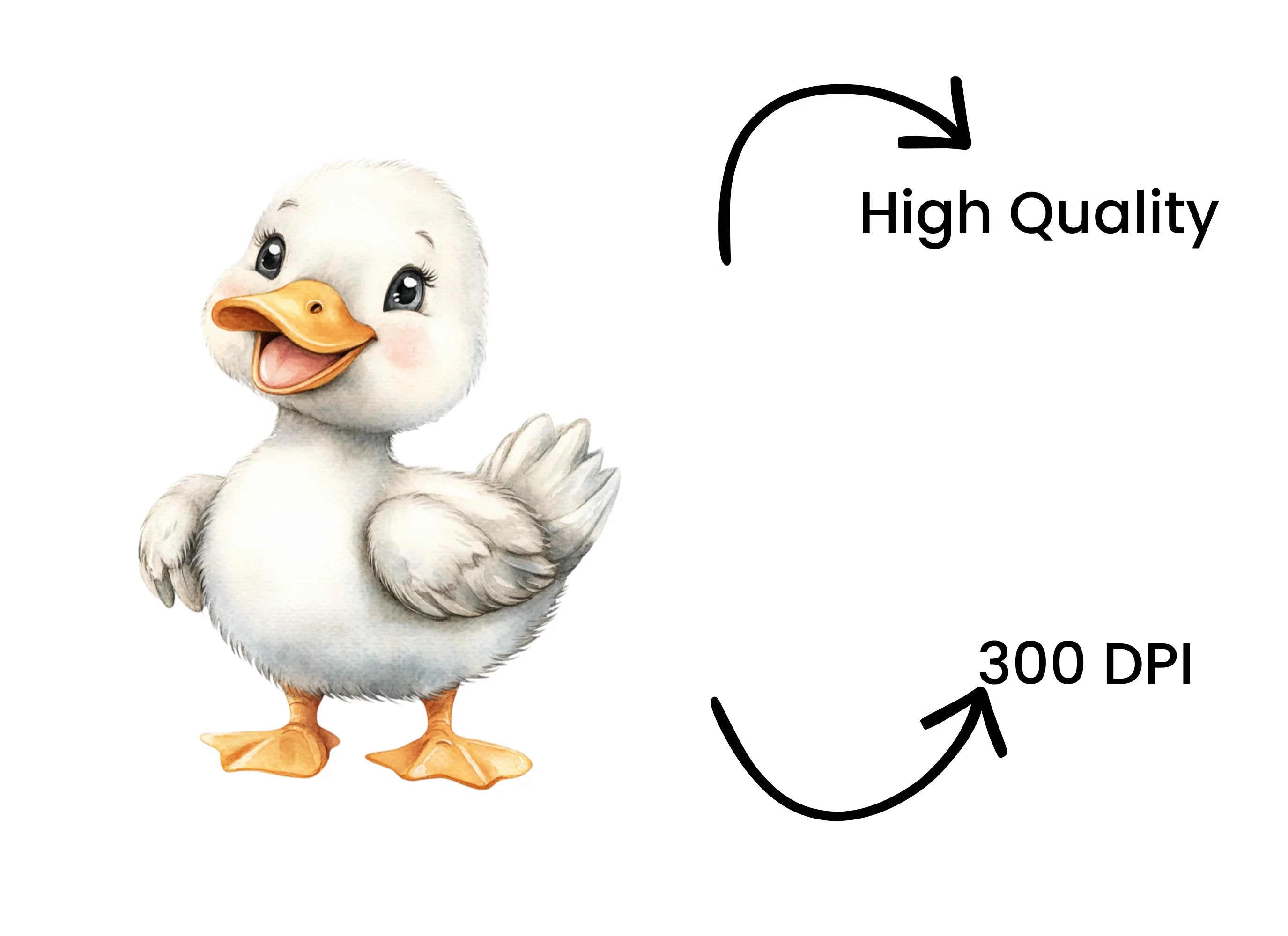 Cute Baby Ducklings Clipart Bundle