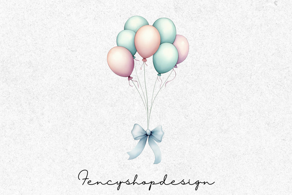 Balloon Frames Clipart Bundle