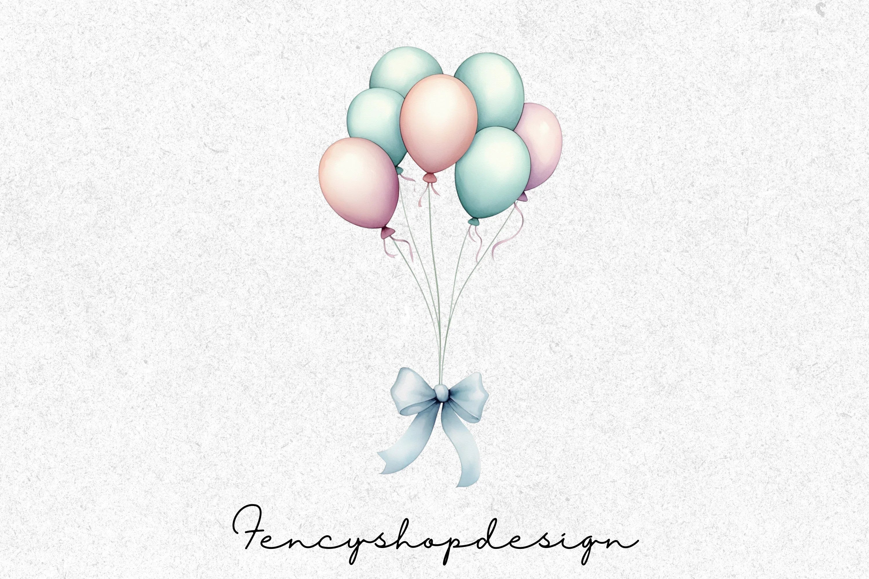 Balloon Frames Clipart Bundle