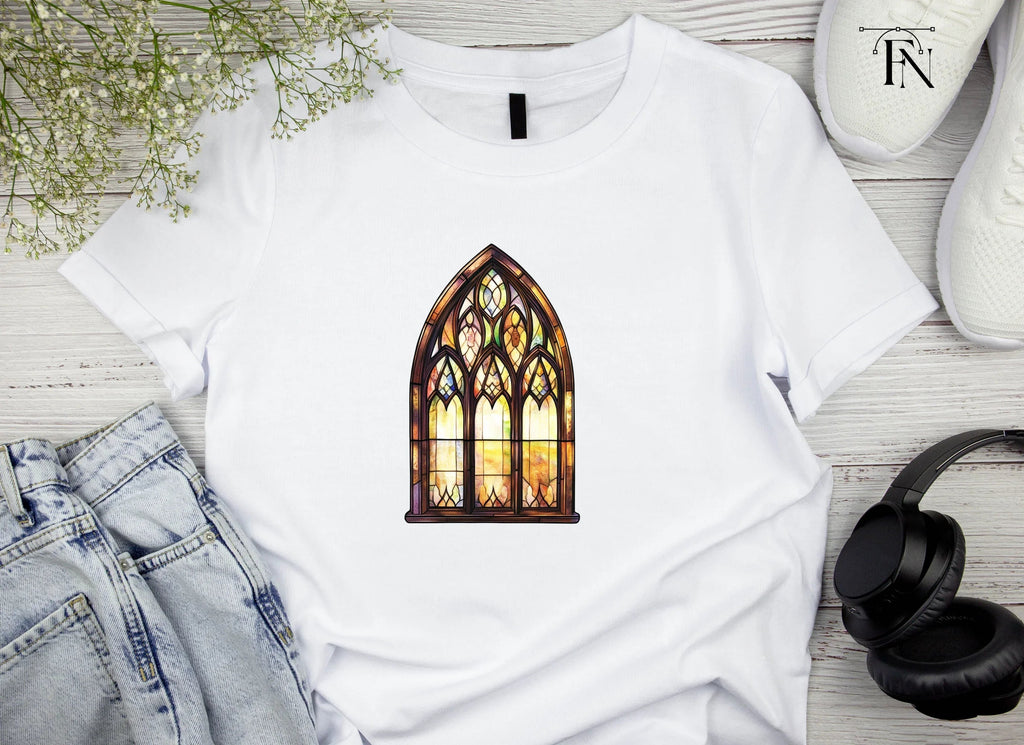 Stained Glass Church Window Clipart Bundle