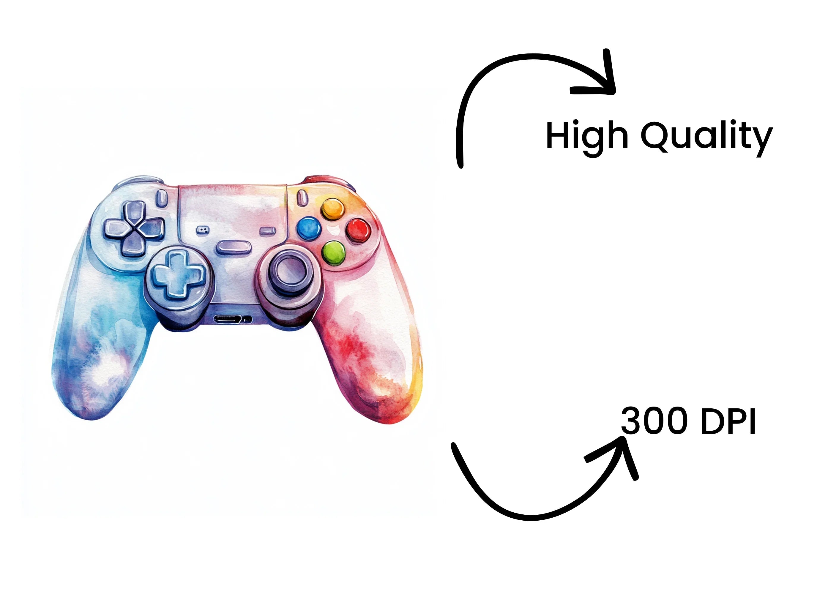 Gaming Controllers Clipart Bundle