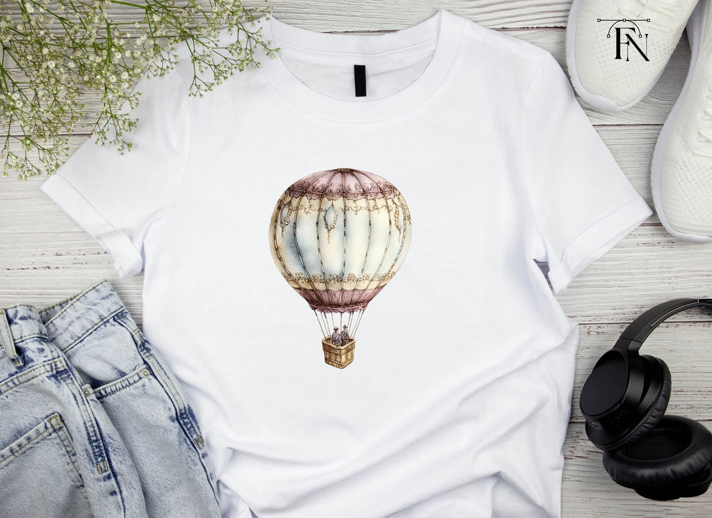 Vintage Hot Air Balloon Clipart Bundle