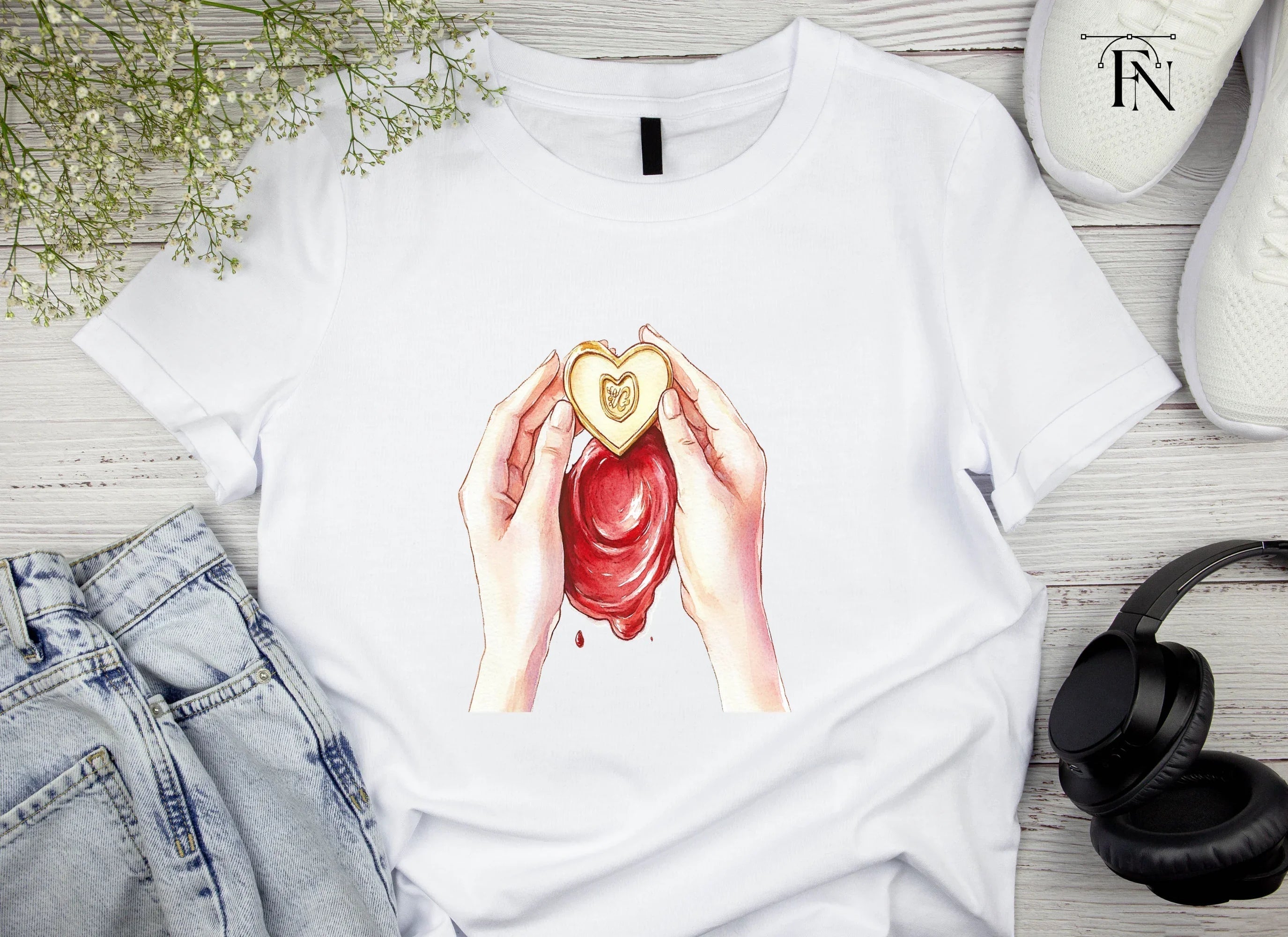 Heart Shaped Dalgona Candy Game Clipart Bundle