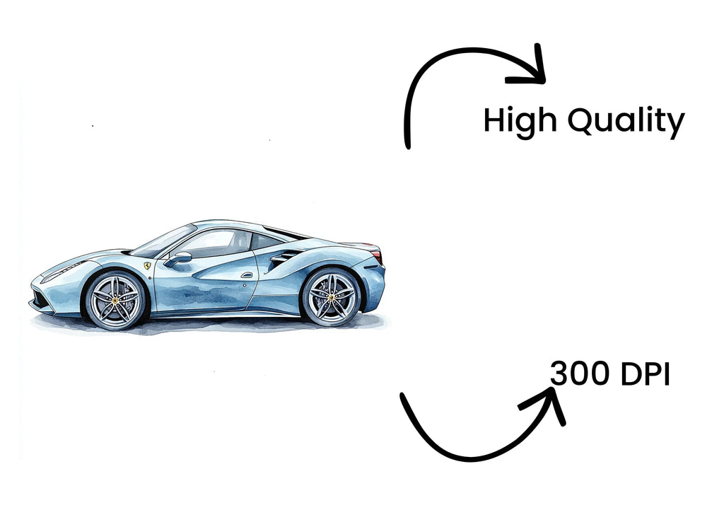 Blue Sports Car Clipart Bundle