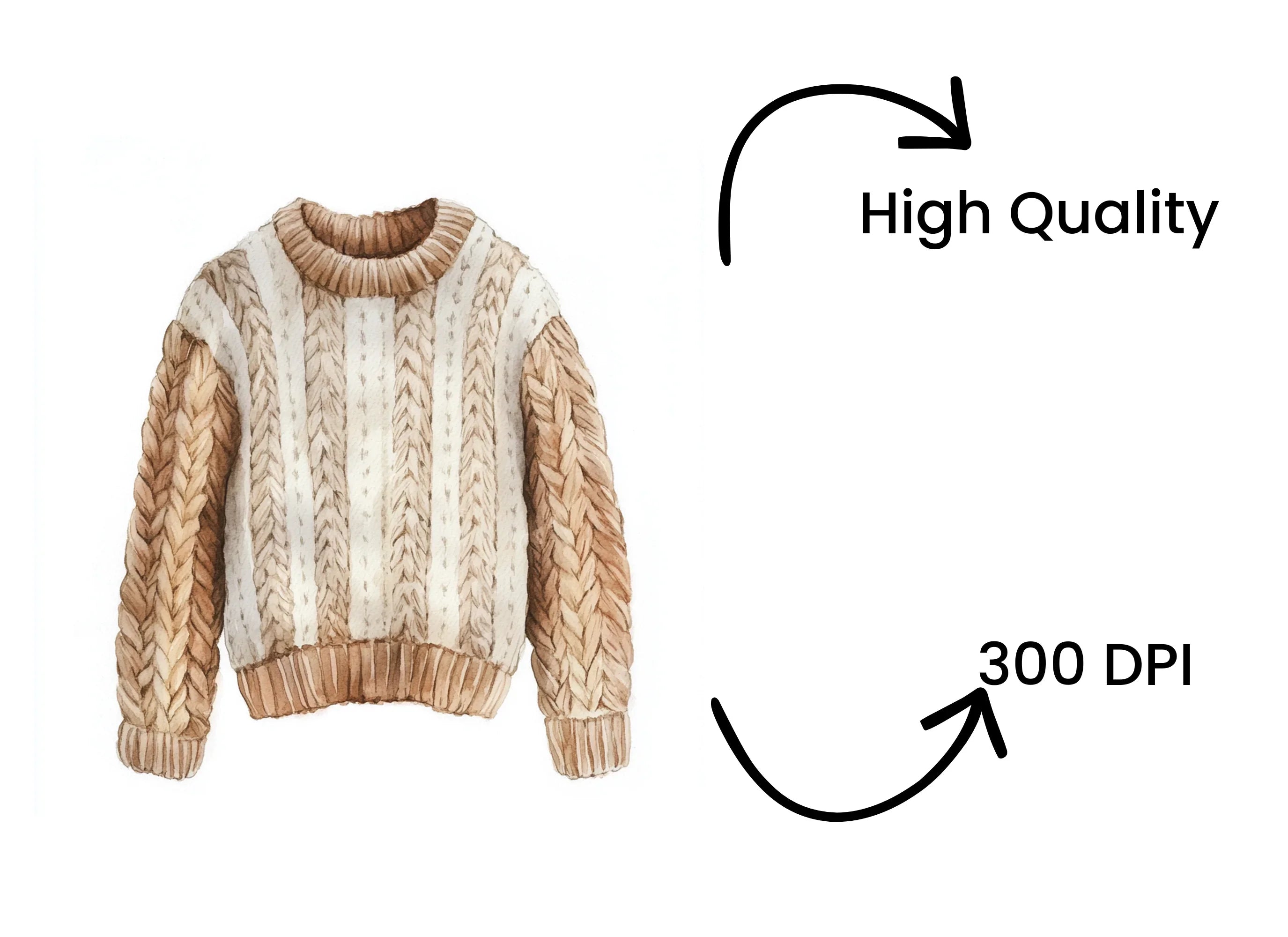 Warm Knit Sweaters Clipart Bundle